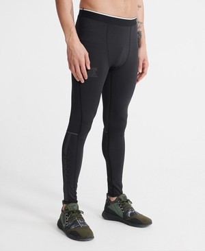 Superdry Training Leggings Férfi Sportruházat Fekete | JQMWI6492